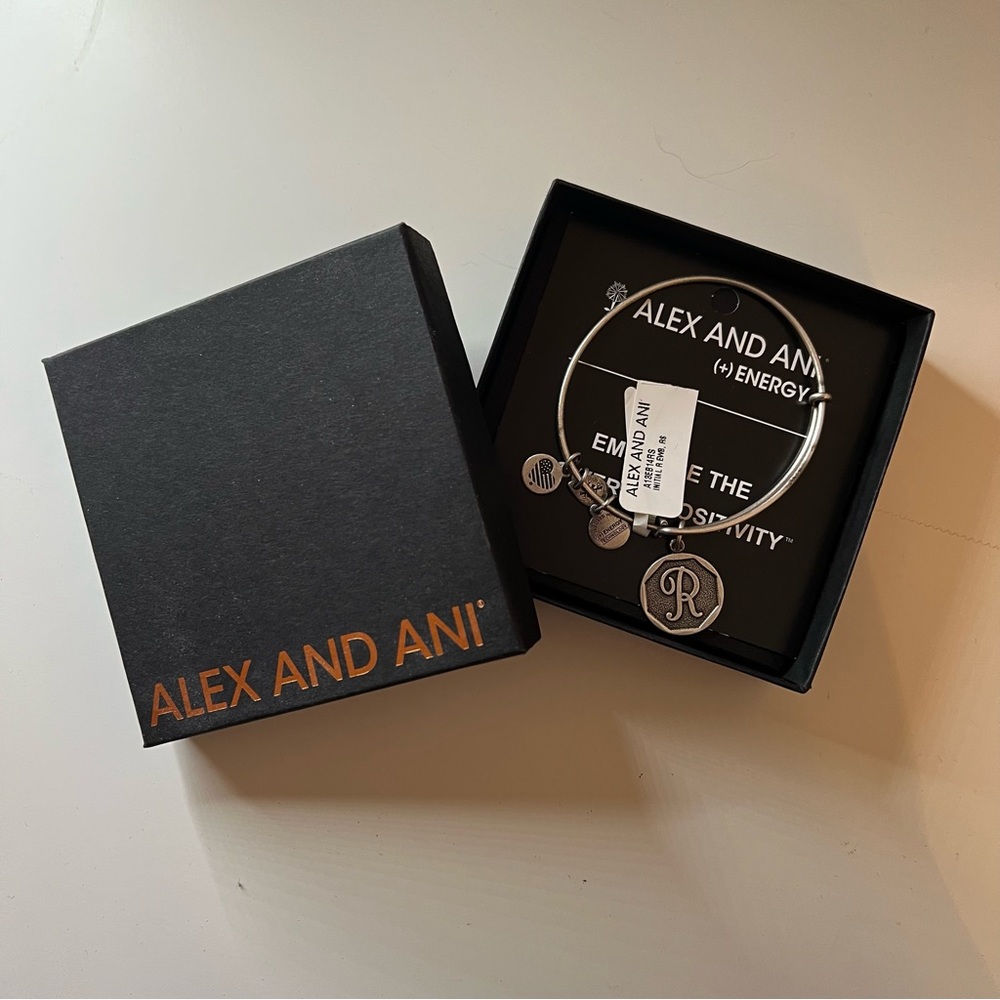 NWT - Alex & Ani “R” Initial Bracelet - Picture 3 of 13
